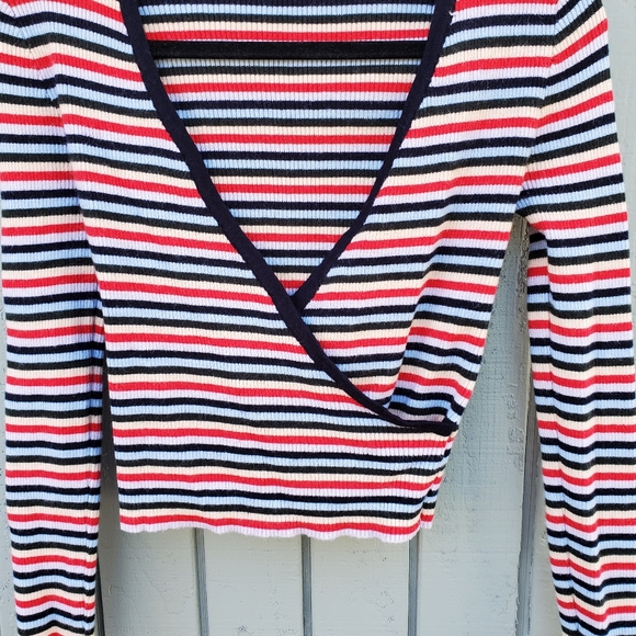 PacSun Cropped Wrap Sweater - Picture 3 of 7